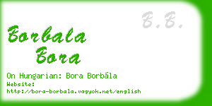 borbala bora business card